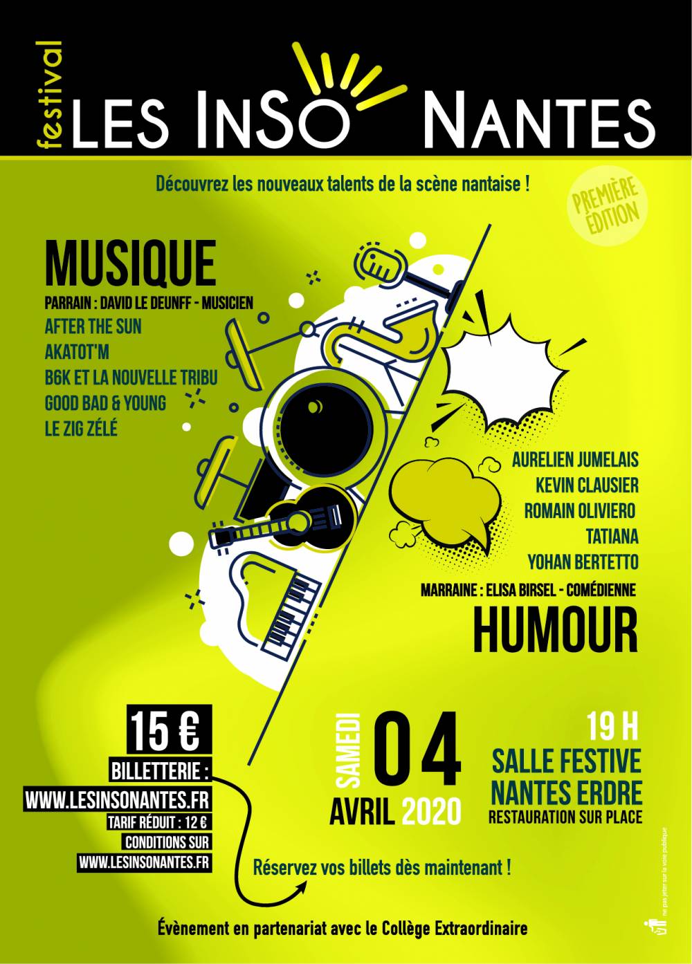 FESTIVAL LES INSO' NANTES 2020 SÉLECTION OFFICIELLE (04/04/2020)