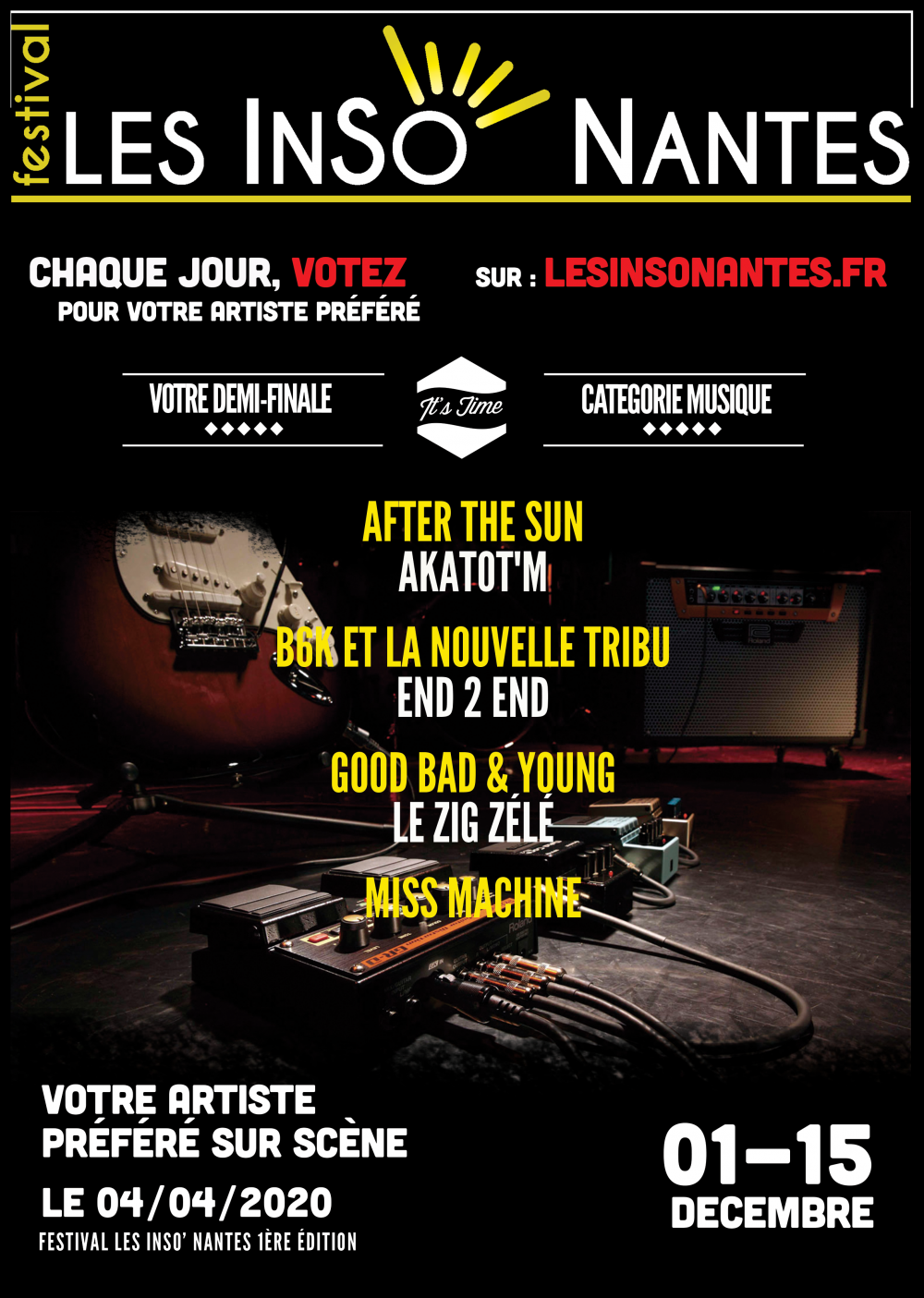 DEMI-FINALISTES CATÉGORIE MUSIQUE