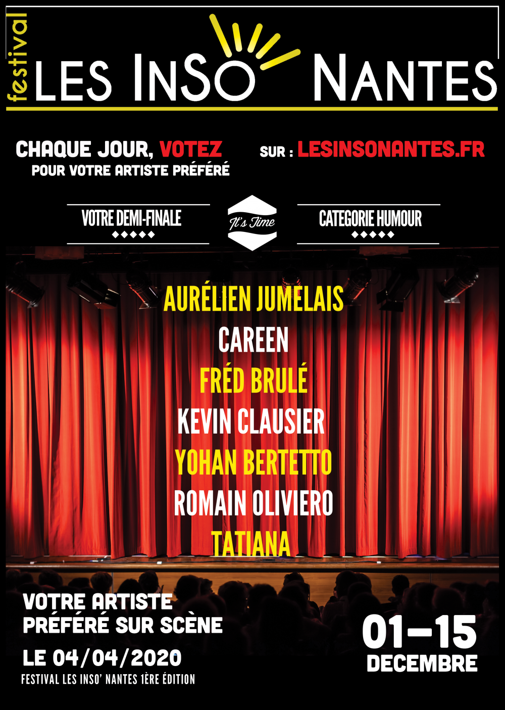 DEMI-FINALISTES CATÉGORIE HUMOUR (2019)